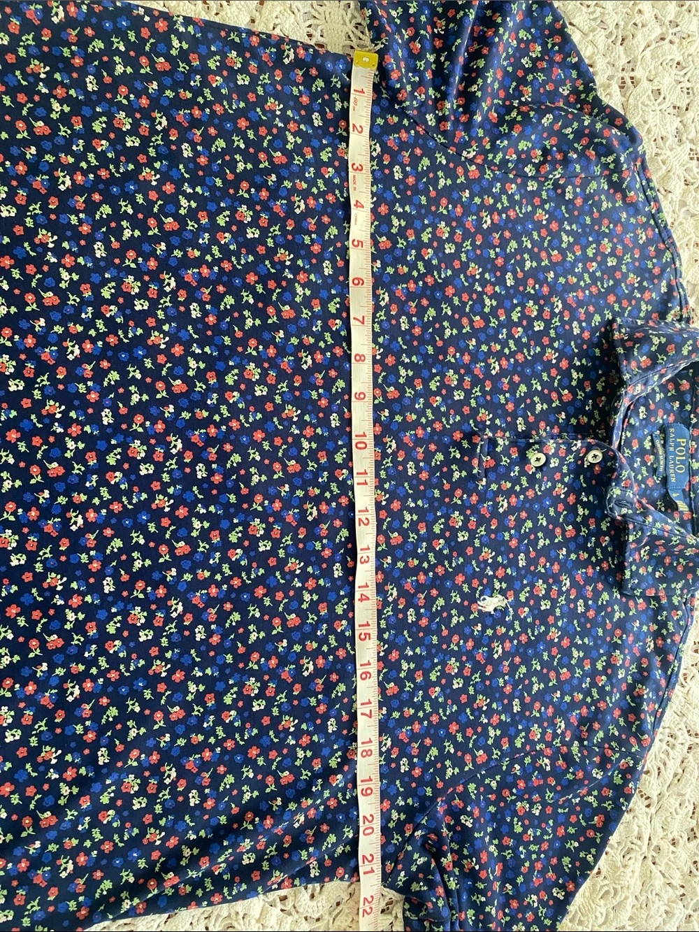 Ralph Lauren Men Navy Floral Polo Shirt